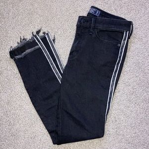 Abercrombie jeggings with stripe